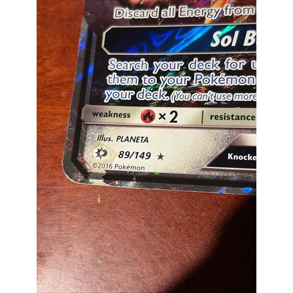 Solgaleo GX 89/148 Jumbo Promo Holo Missing HP Misprint